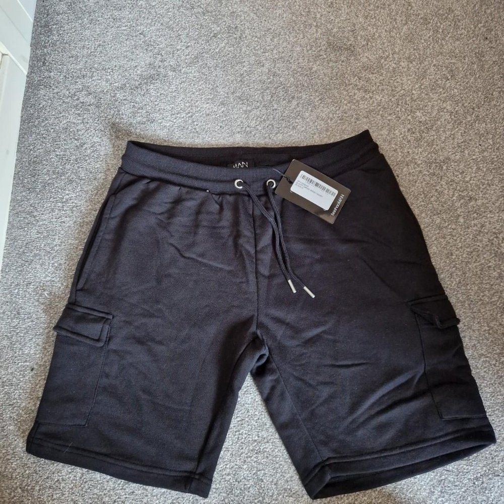 Boohoo Mens Black Shorts